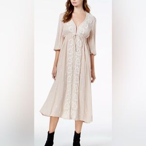 Free People Embroidered Maxi Dress